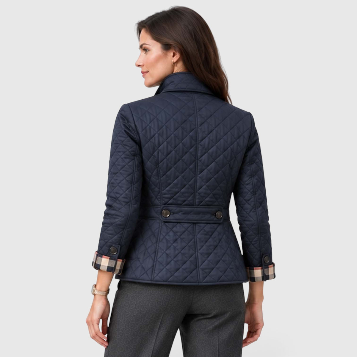 Monvaline | Women’s Lightweight Quilted Coat for Cool Weather and City Wear