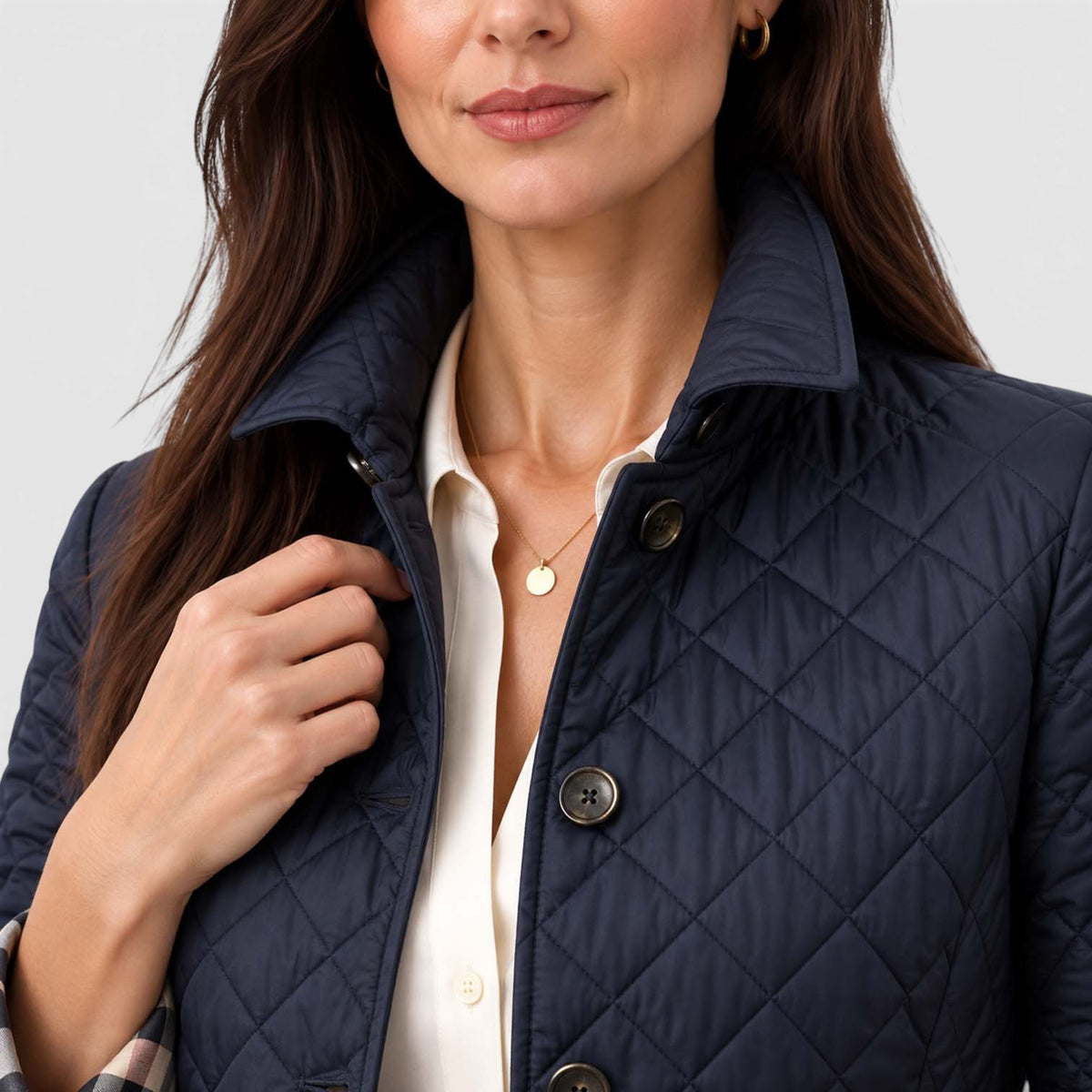 Monvaline | Women’s Lightweight Quilted Coat for Cool Weather and City Wear