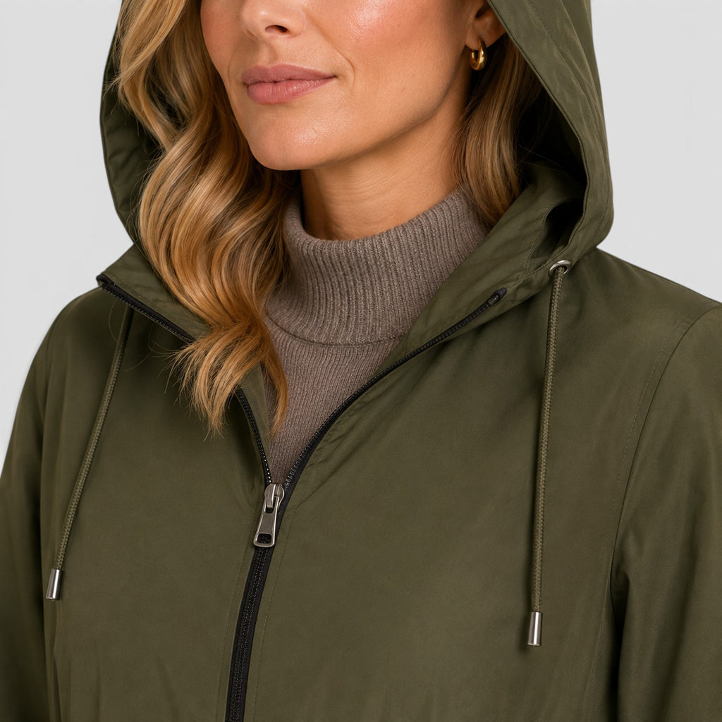 Monvaline | Women’s Lightweight Waterproof Hooded Rain Coat