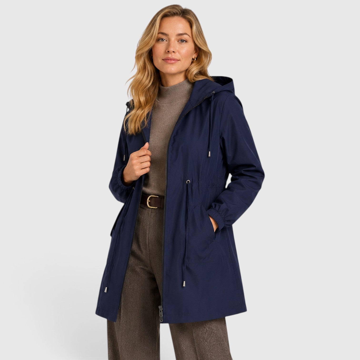 Monvaline | Women’s Lightweight Waterproof Hooded Rain Coat