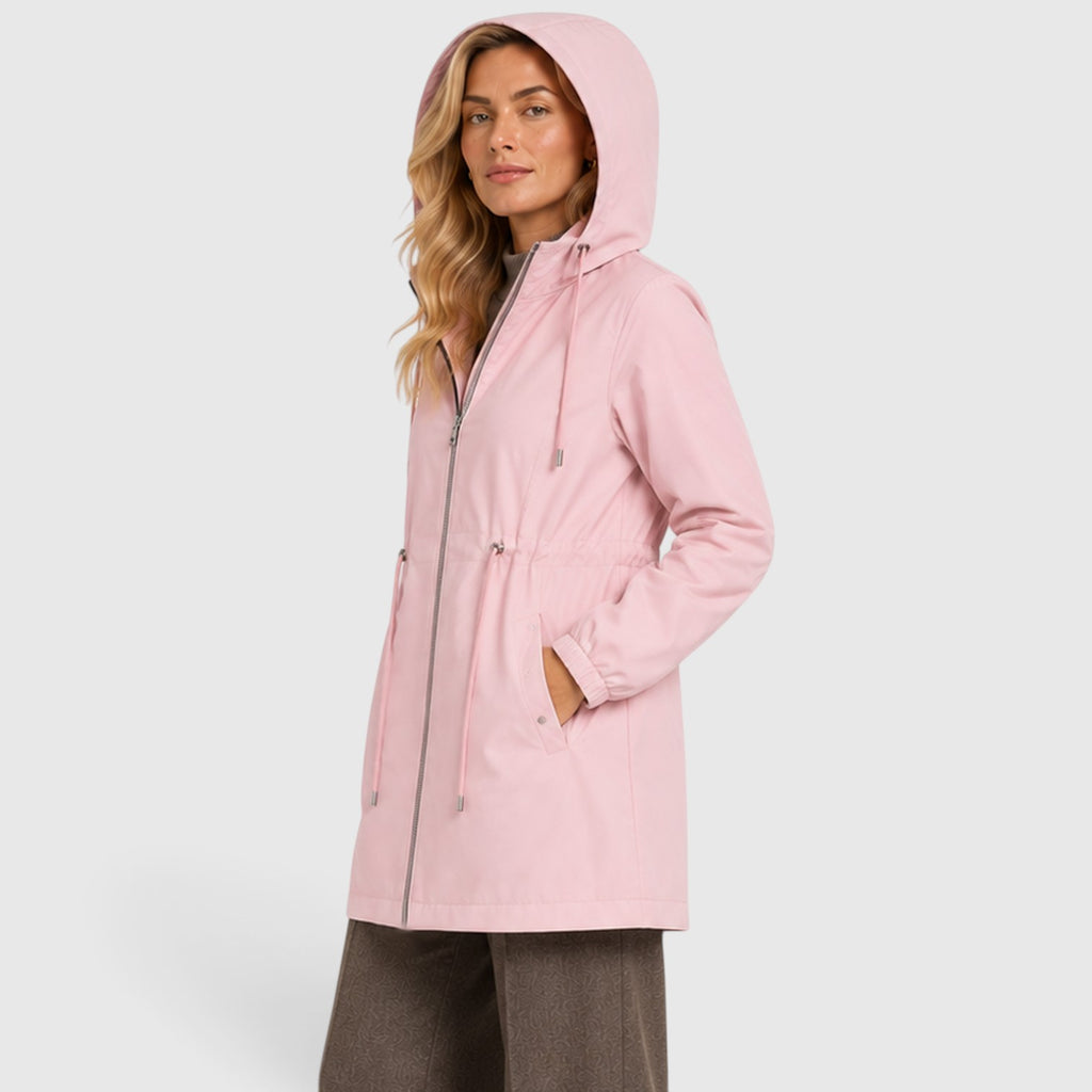 Monvaline | Women’s Lightweight Waterproof Hooded Rain Coat
