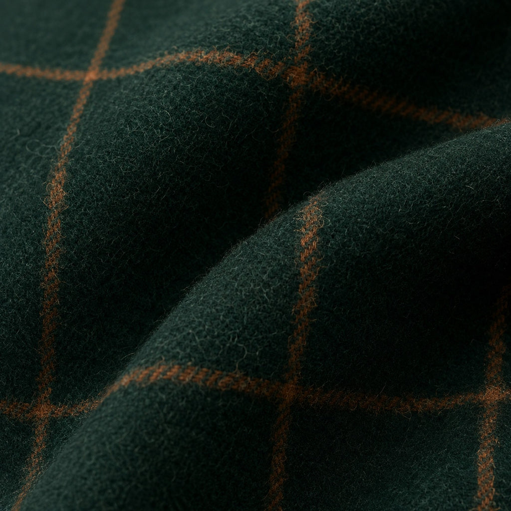 Monvaline | Women’s Mid-Length Plaid Coat with Classic Lapel