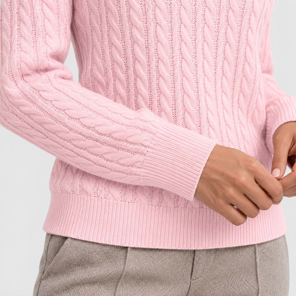 Monvaline | Women’s Ribbed Sweater - Loose Fit Crew Neck Pullover