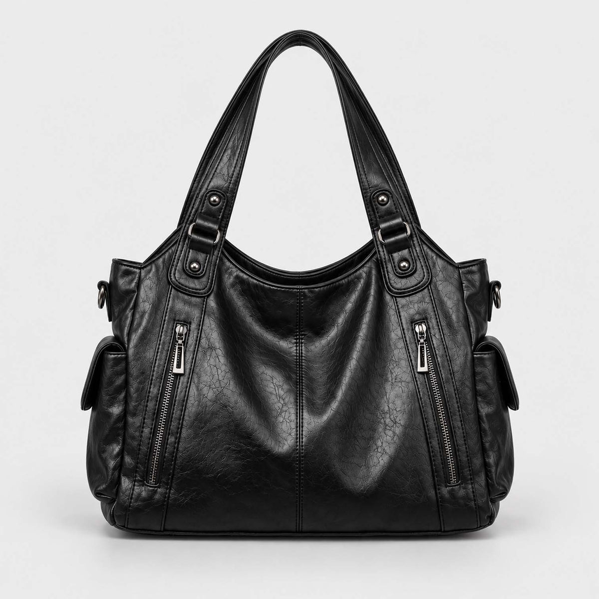 Monvaline | Women’s Shoulder Bag – Slouchy Faux Leather Hobo