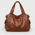 Monvaline | Women’s Shoulder Bag – Slouchy Faux Leather Hobo