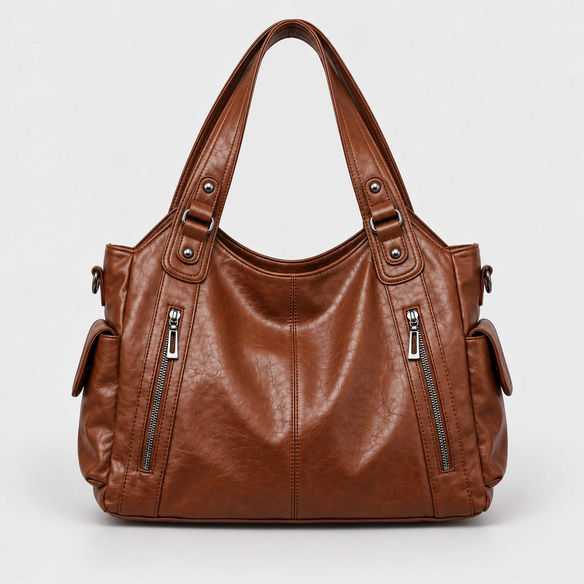 Monvaline | Women’s Shoulder Bag – Slouchy Faux Leather Hobo
