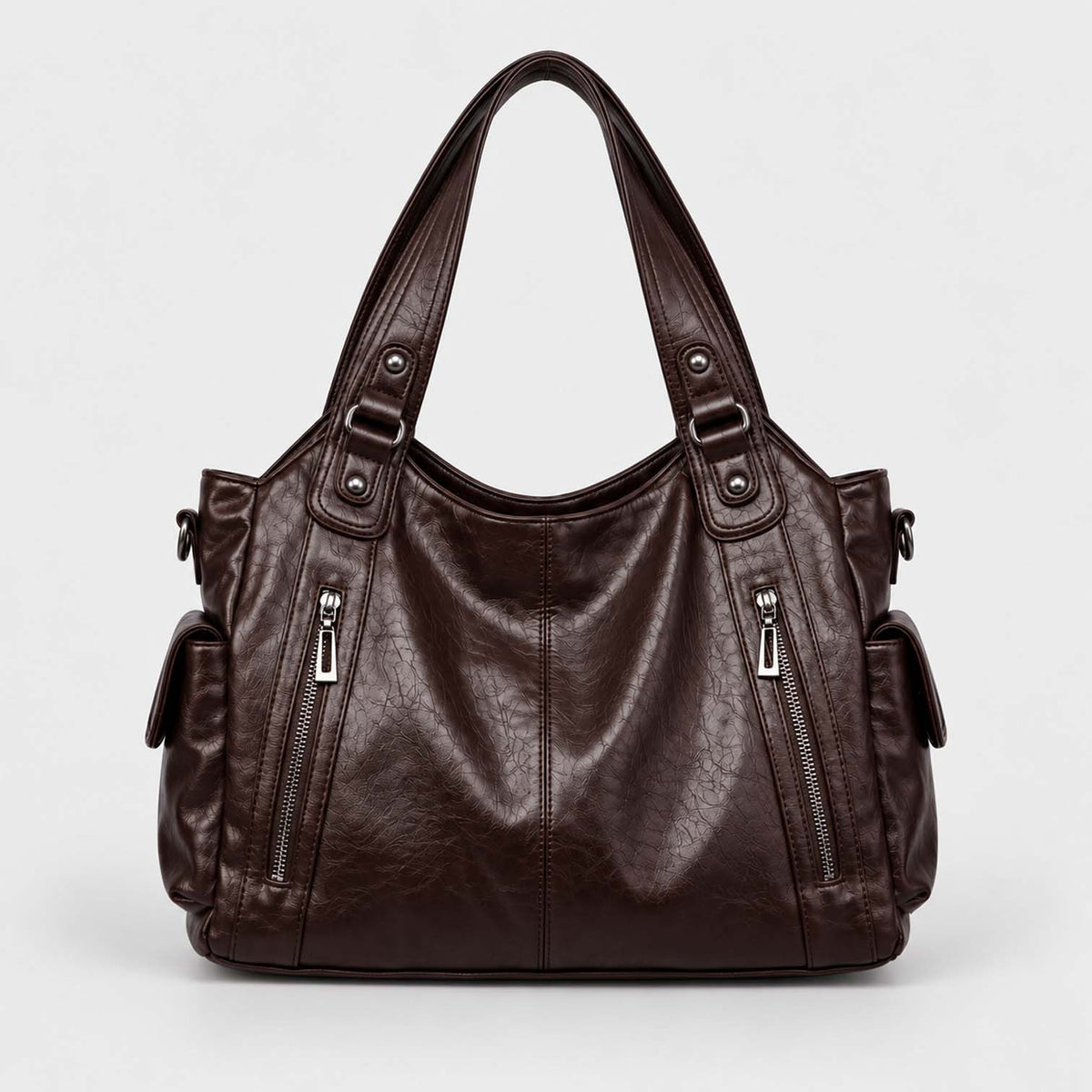 Monvaline | Women’s Shoulder Bag – Slouchy Faux Leather Hobo