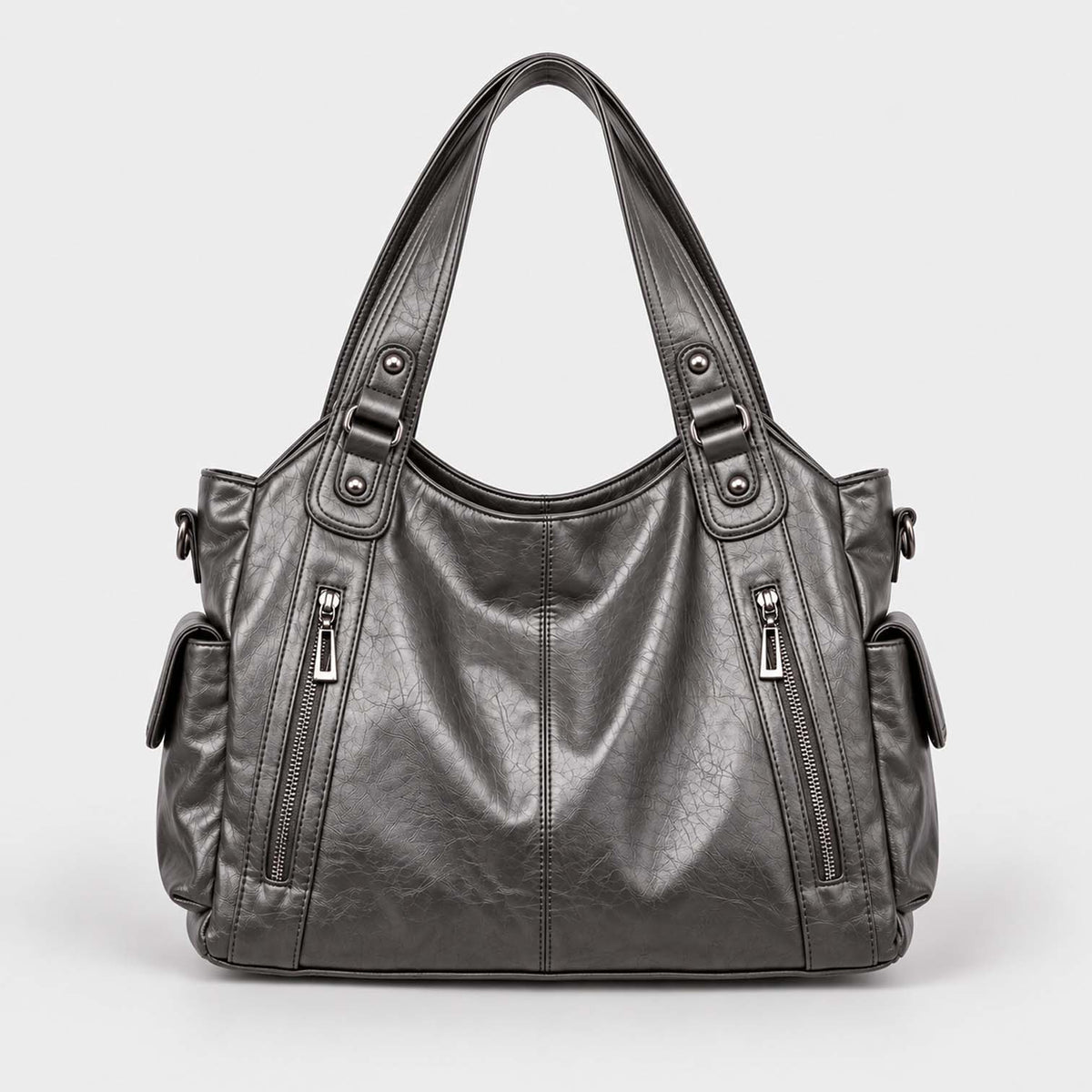 Monvaline | Women’s Shoulder Bag – Slouchy Faux Leather Hobo