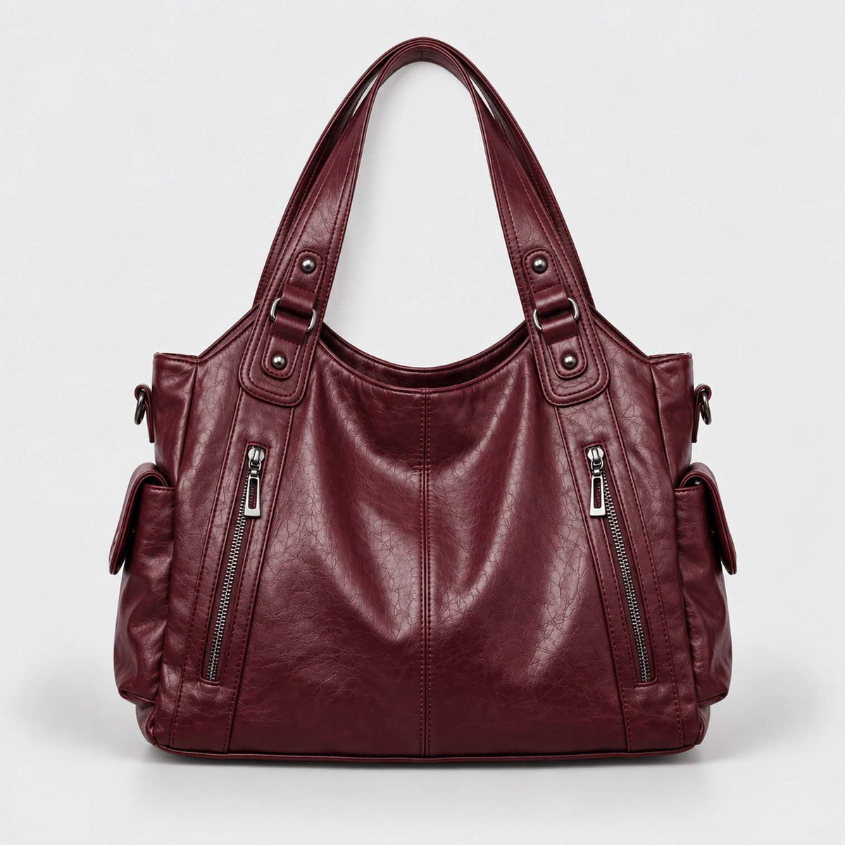 Monvaline | Women’s Shoulder Bag – Slouchy Faux Leather Hobo