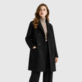 Monvaline | Women’s Slim Fit Mid-Length Coat for Casual and Dressy Wear