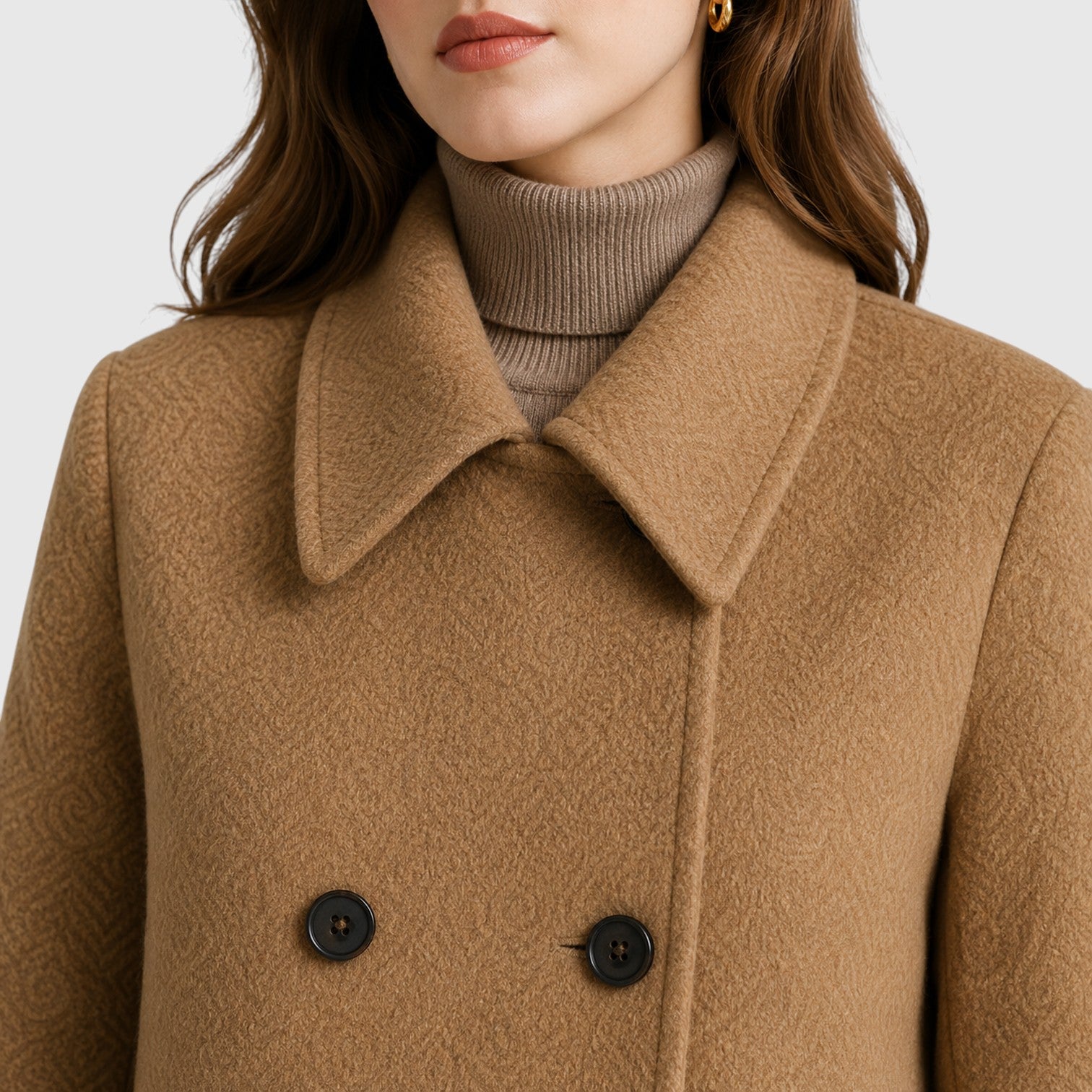 Monvaline | Women’s Slim Fit Mid-Length Coat for Casual and Dressy Wear