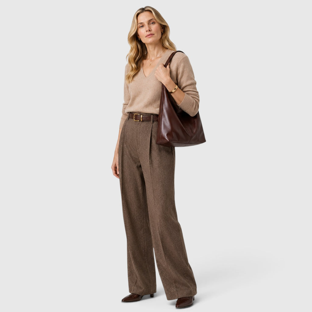 Monvaline | Women’s Slouchy Hobo Shoulder Bag – Minimal Chic Handbag
