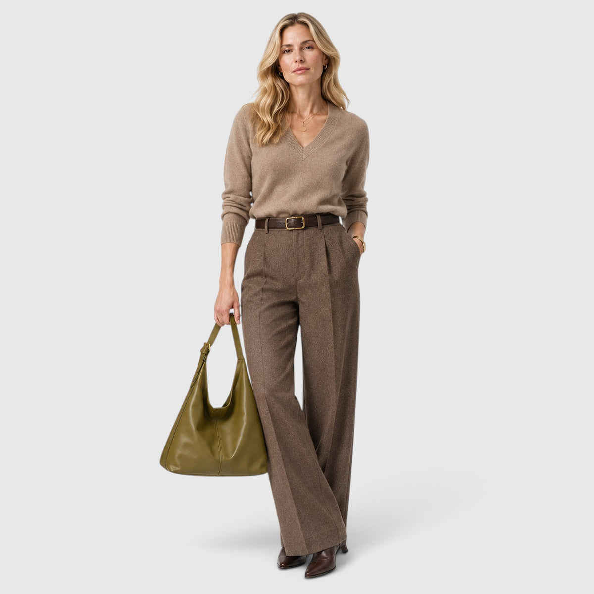 Monvaline | Women’s Slouchy Hobo Shoulder Bag – Minimal Chic Handbag