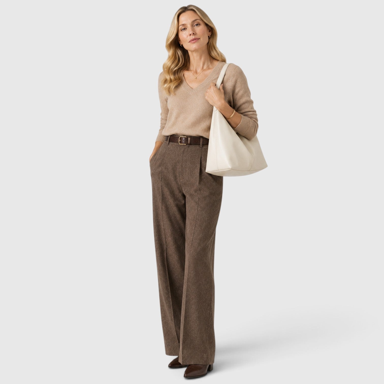 Monvaline | Women’s Slouchy Hobo Shoulder Bag – Minimal Chic Handbag