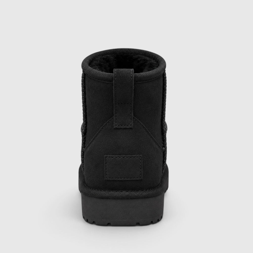 Monvaline | Women’s Suede Ankle Boots – Shearling Lined Slip-On