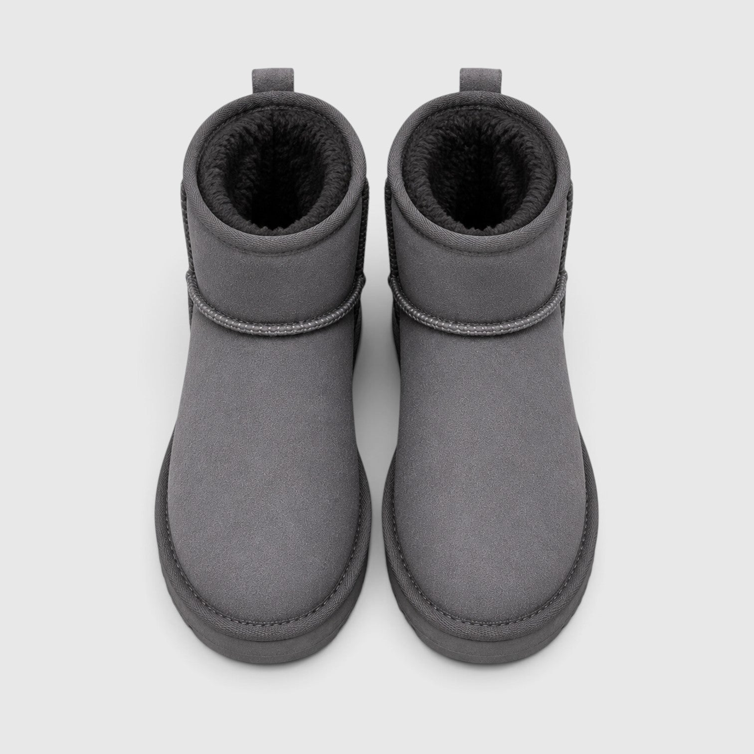 Monvaline | Women’s Suede Ankle Boots – Shearling Lined Slip-On