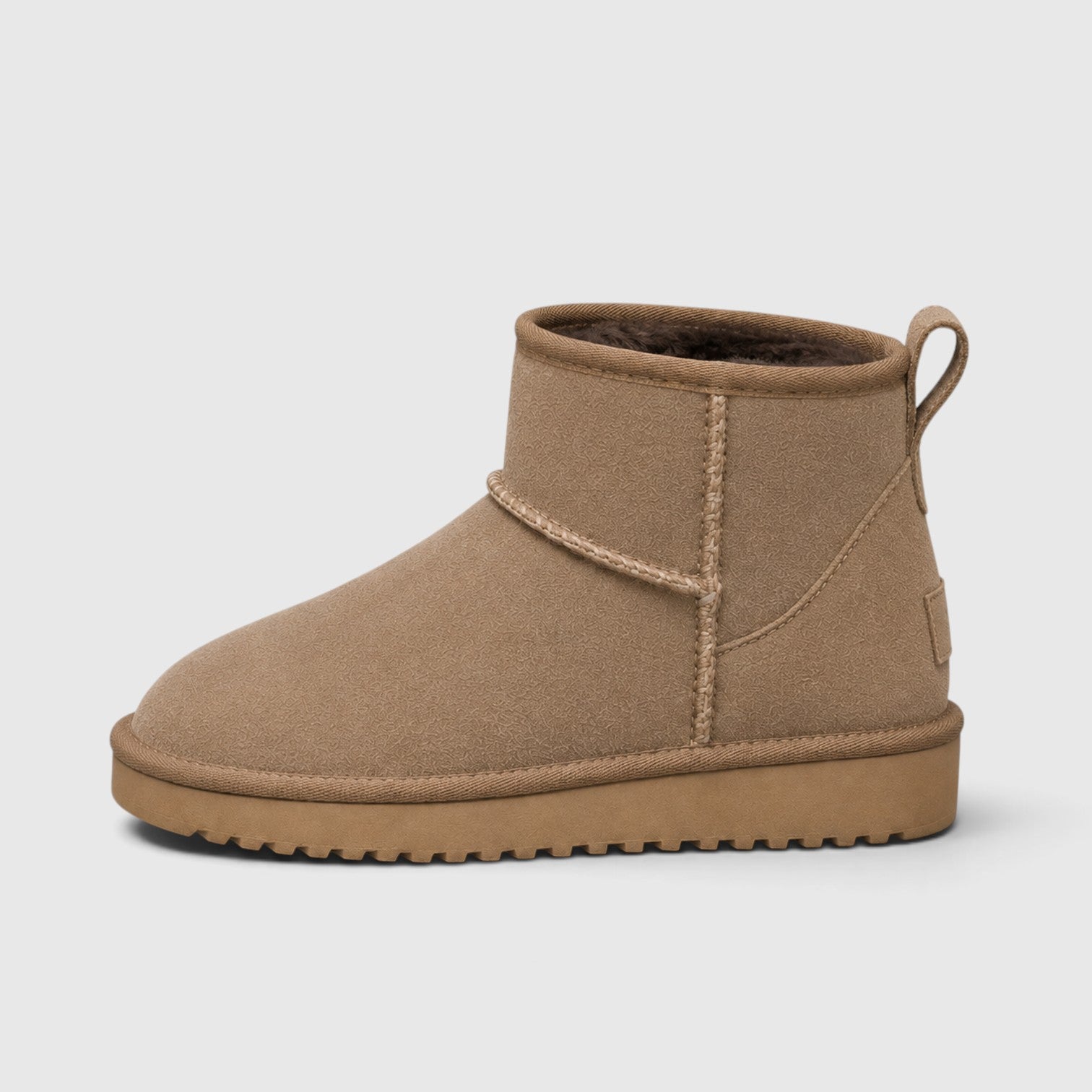 Monvaline | Women’s Suede Ankle Boots – Shearling Lined Slip-On