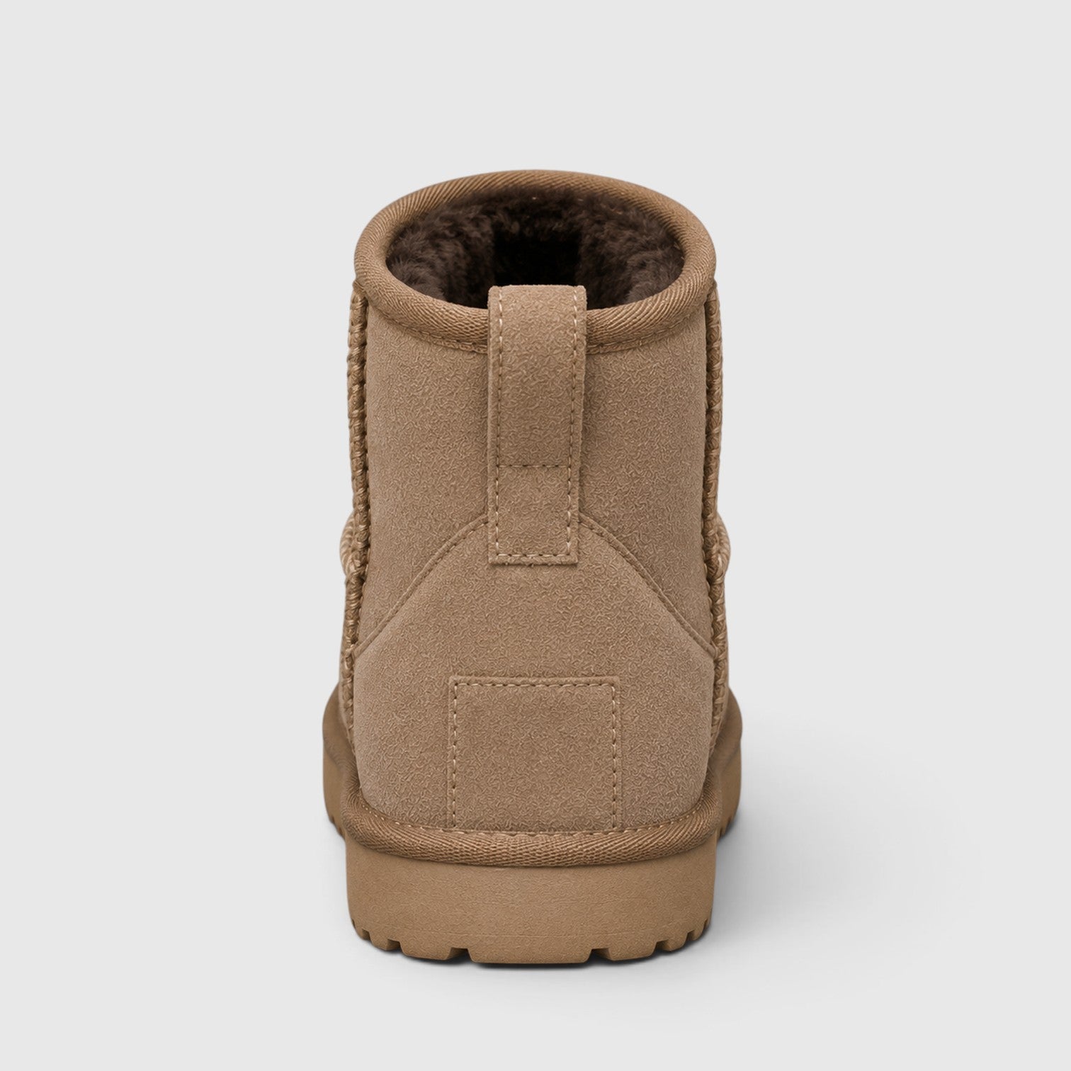 Monvaline | Women’s Suede Ankle Boots – Shearling Lined Slip-On