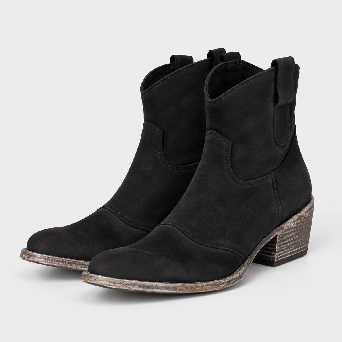 Monvaline | Women’s Suede Cowboy Boots – Classic Western Style
