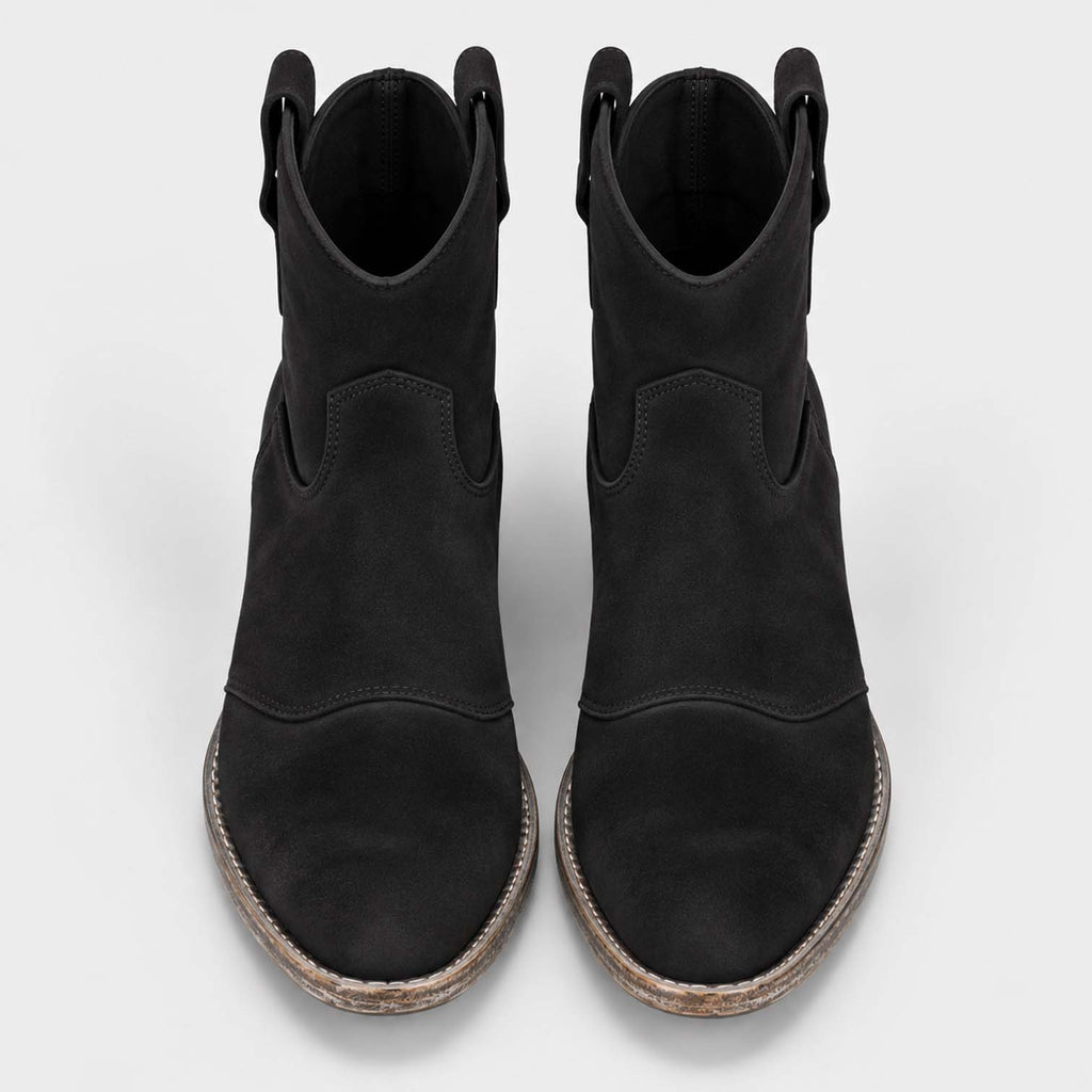 Monvaline | Women’s Suede Cowboy Boots – Classic Western Style