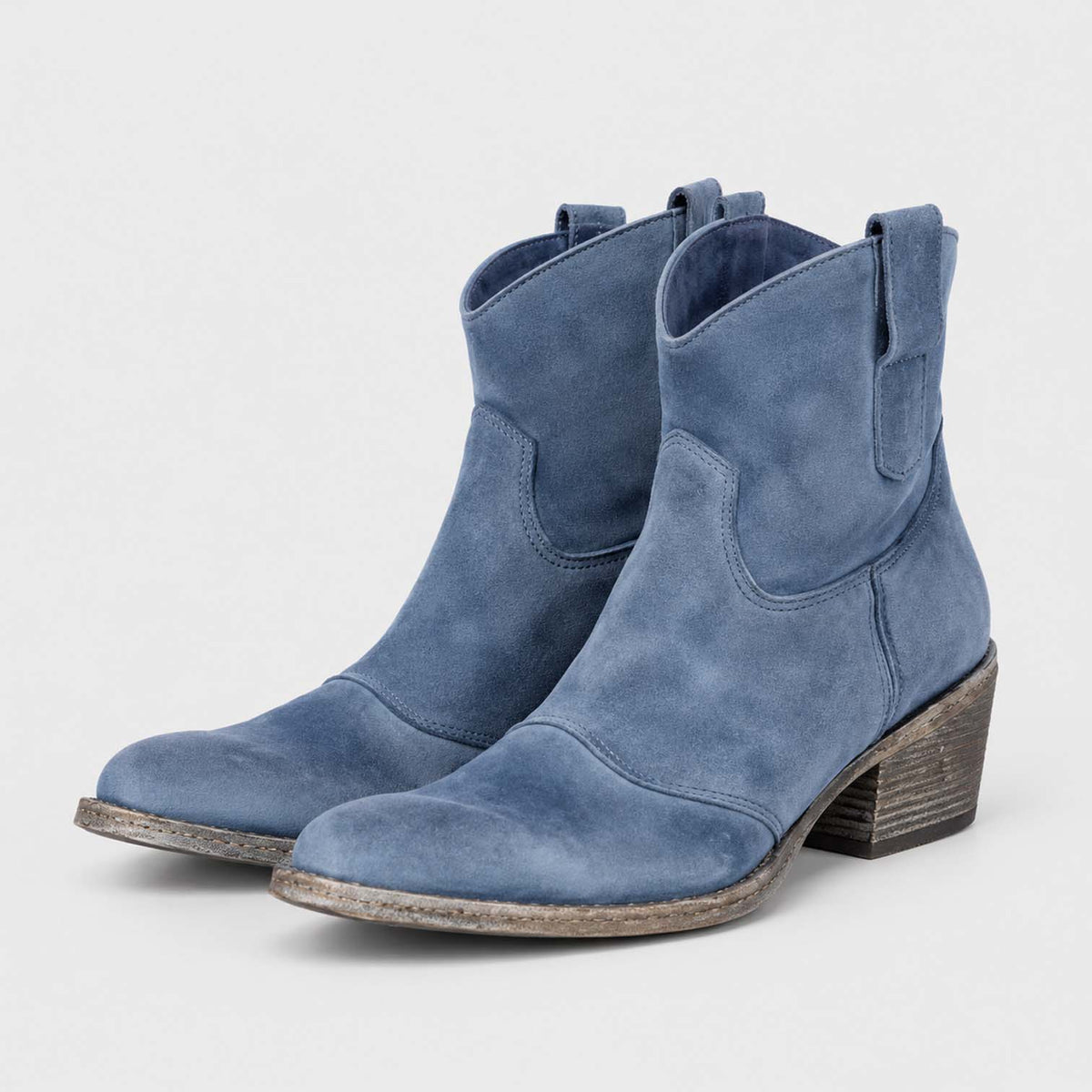 Monvaline | Women’s Suede Cowboy Boots – Classic Western Style