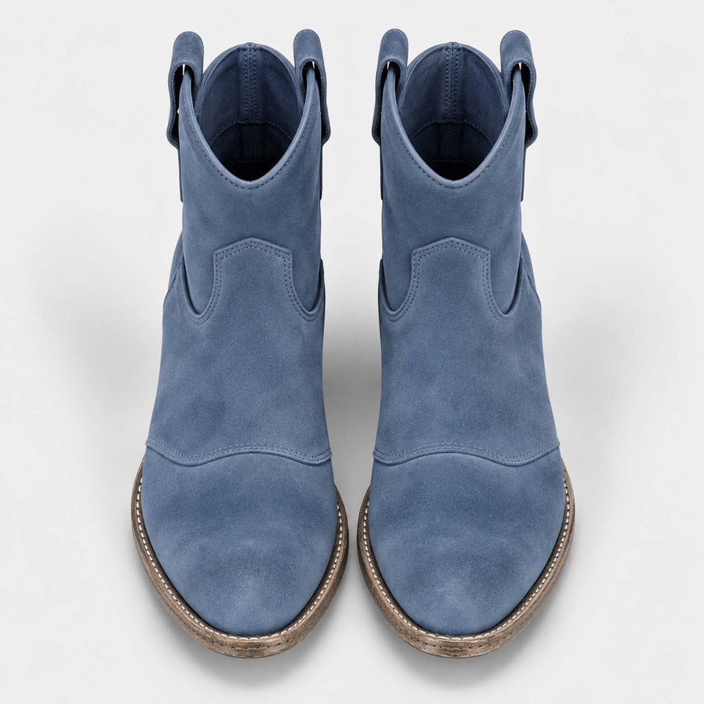Monvaline | Women’s Suede Cowboy Boots – Classic Western Style