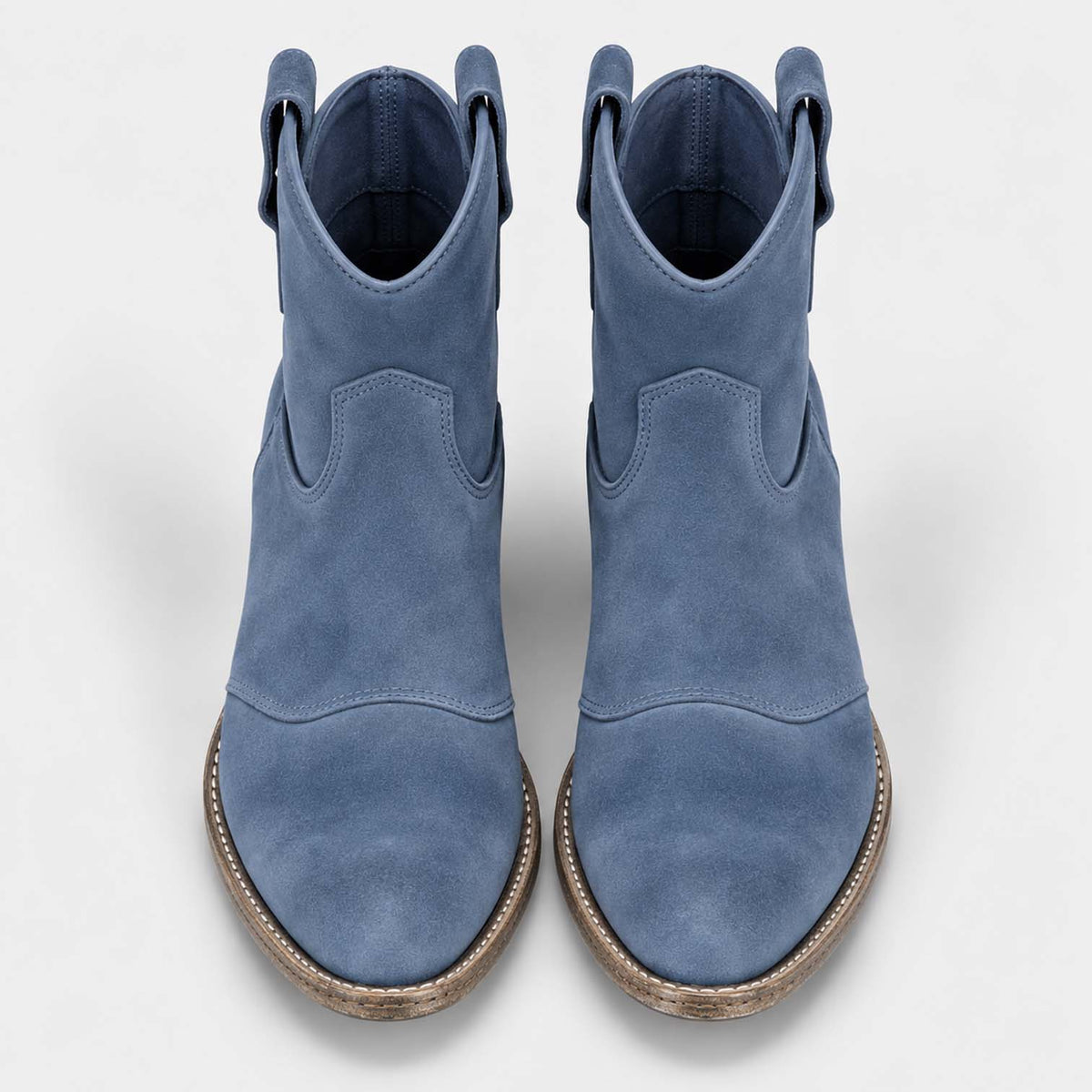 Monvaline | Women’s Suede Cowboy Boots – Classic Western Style