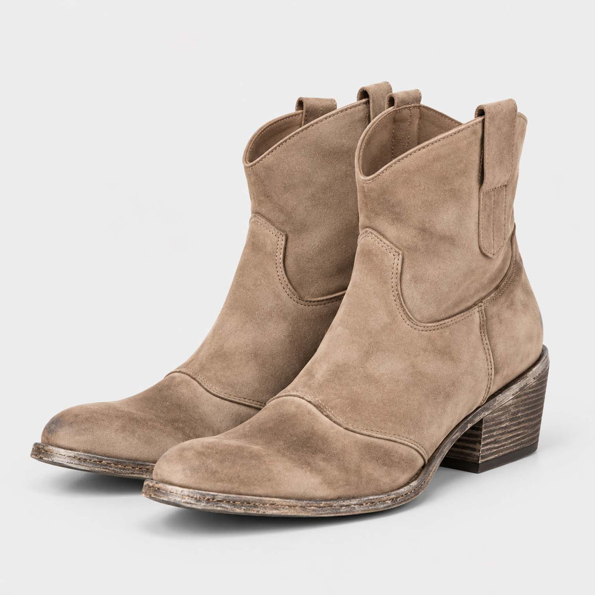 Monvaline | Women’s Suede Cowboy Boots – Classic Western Style