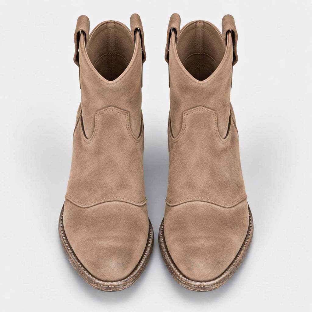 Monvaline | Women’s Suede Cowboy Boots – Classic Western Style
