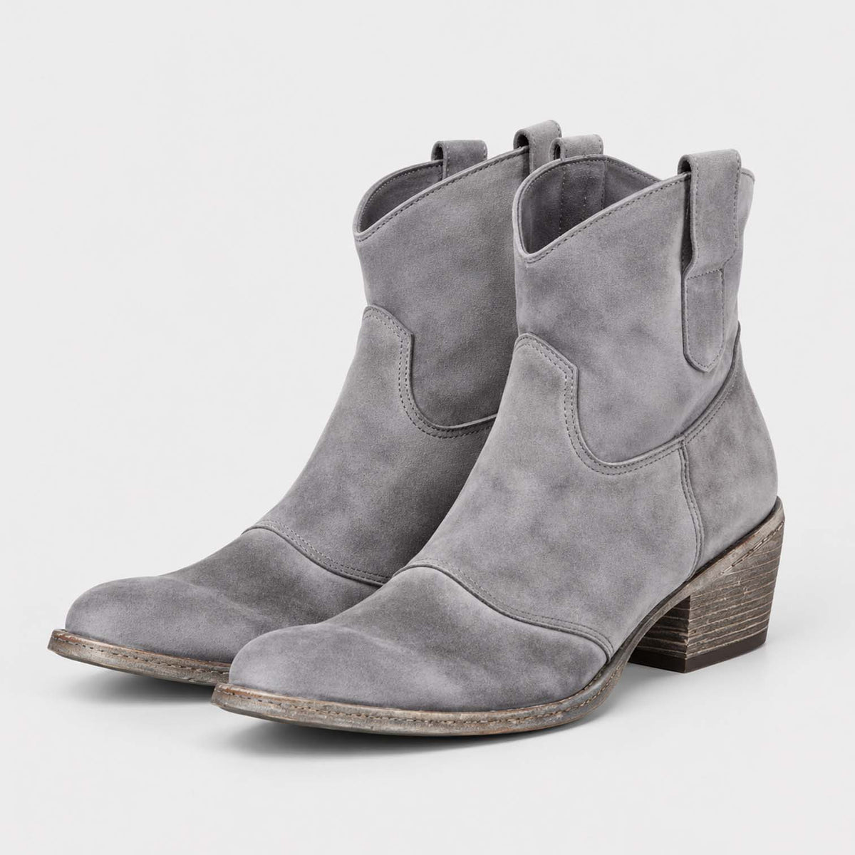 Monvaline | Women’s Suede Cowboy Boots – Classic Western Style