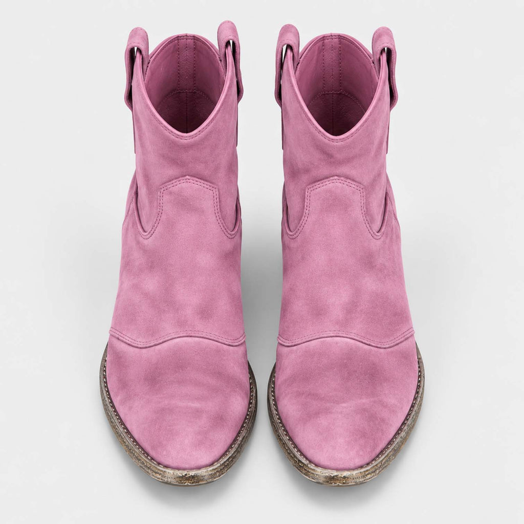 Monvaline | Women’s Suede Cowboy Boots – Classic Western Style