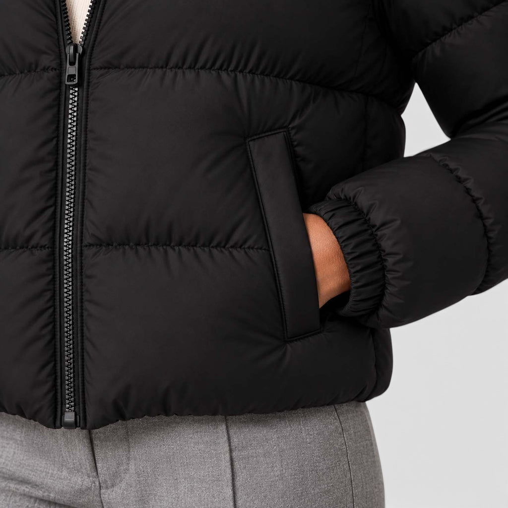 Monvaline | Women’s Thick Winter Puffer Jacket - Padded Lined Warm Casual Wear
