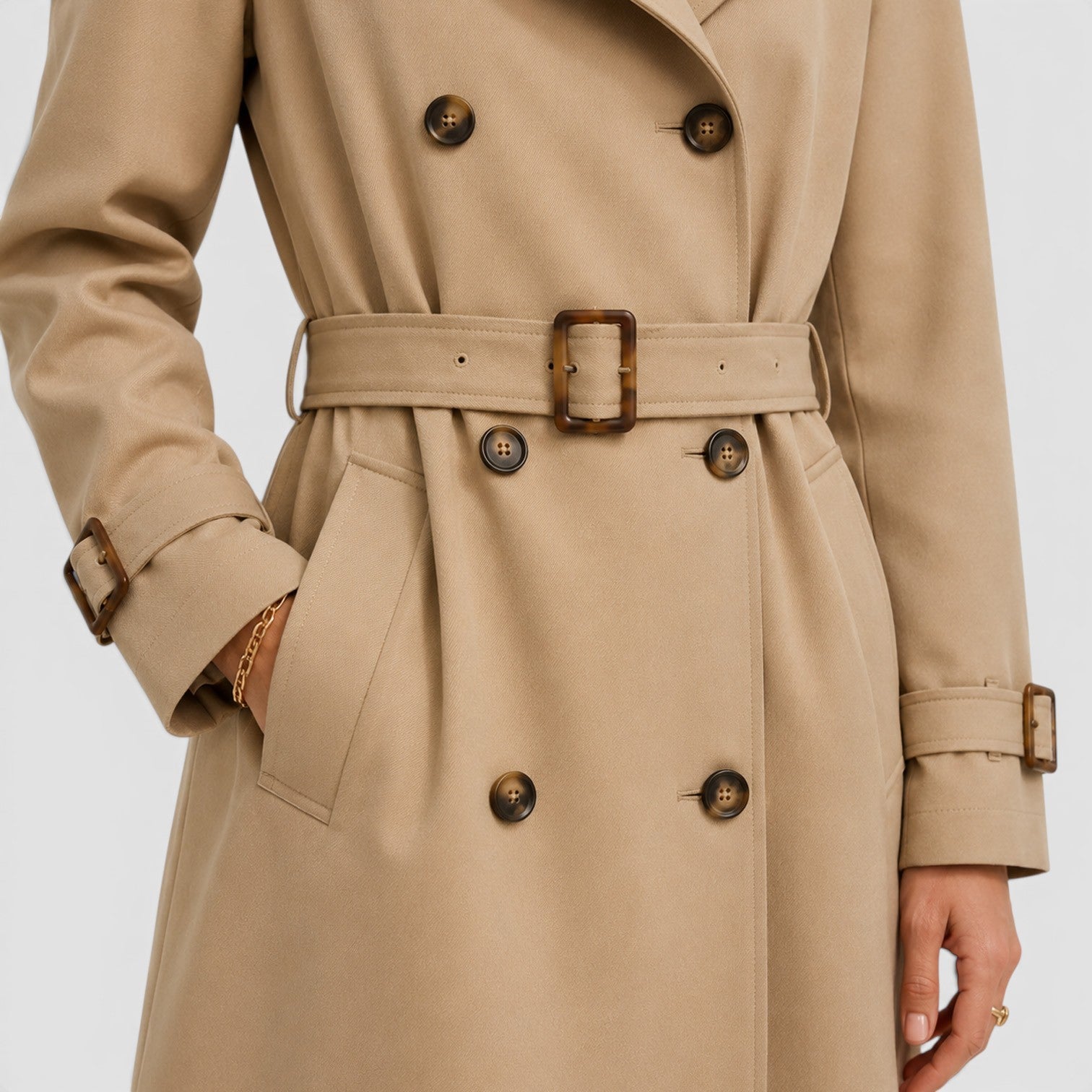 Monvaline | Women’s Trench Coat for Work and Smart Casual Outfits