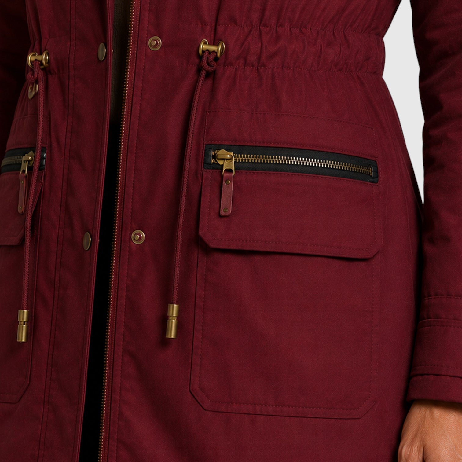 Monvaline | Women’s Warm Hooded Jacket with Zip Front and Pockets