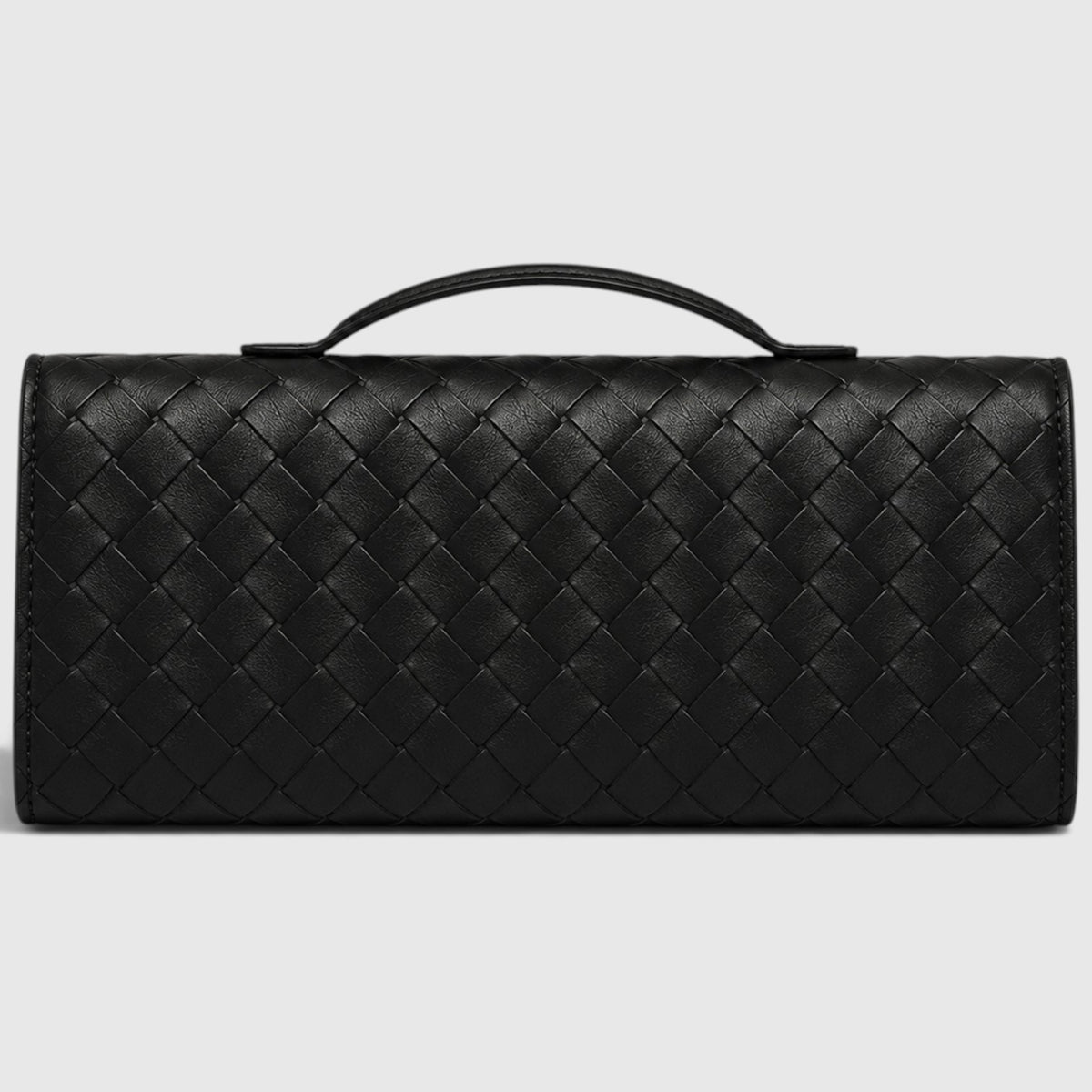 Monvaline | Women’s Woven Clutch Bag – Leather Shoulder Evening Handbag