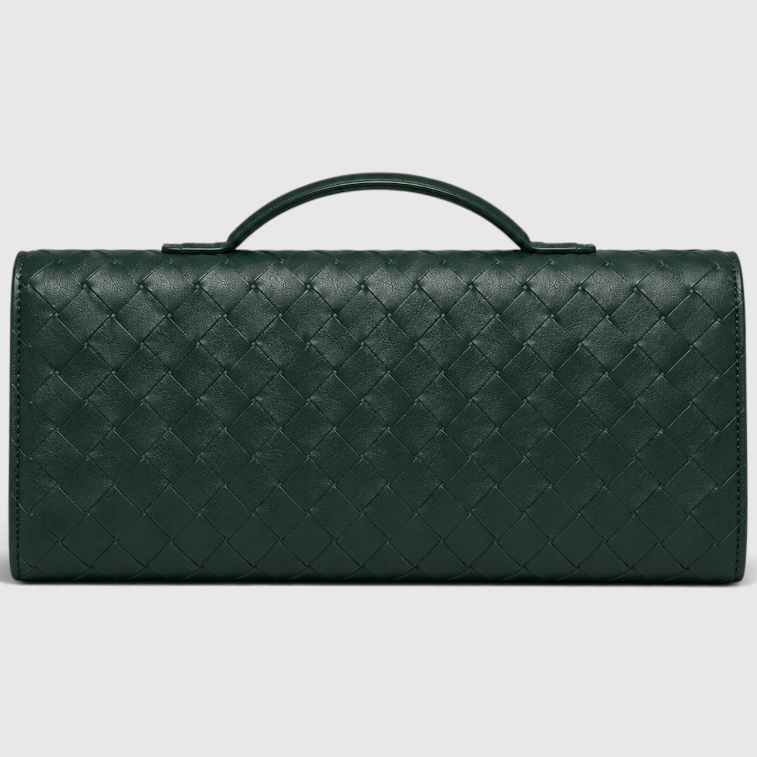 Monvaline | Women’s Woven Clutch Bag – Leather Shoulder Evening Handbag
