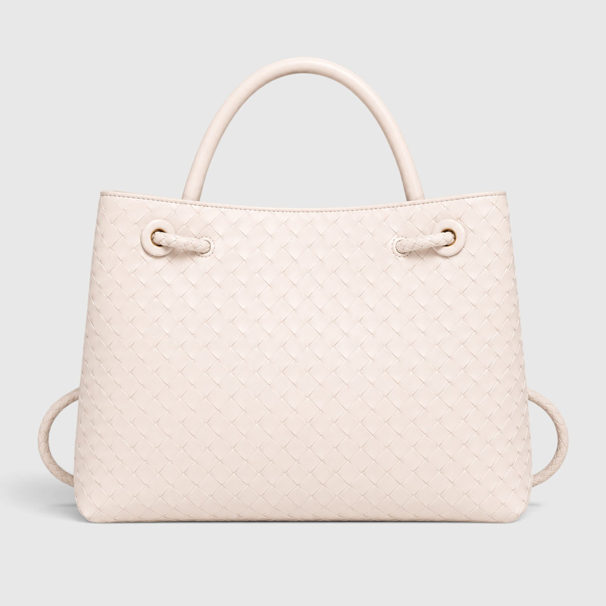 Monvaline | Women’s Woven Luxury Tote Bag – Soft Vegan Leather Shoulder Bag