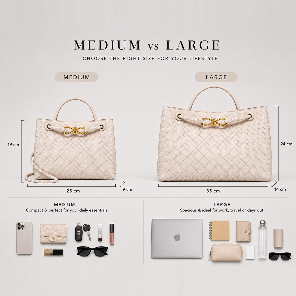 Monvaline | Women’s Woven Luxury Tote Bag – Soft Vegan Leather Shoulder Bag