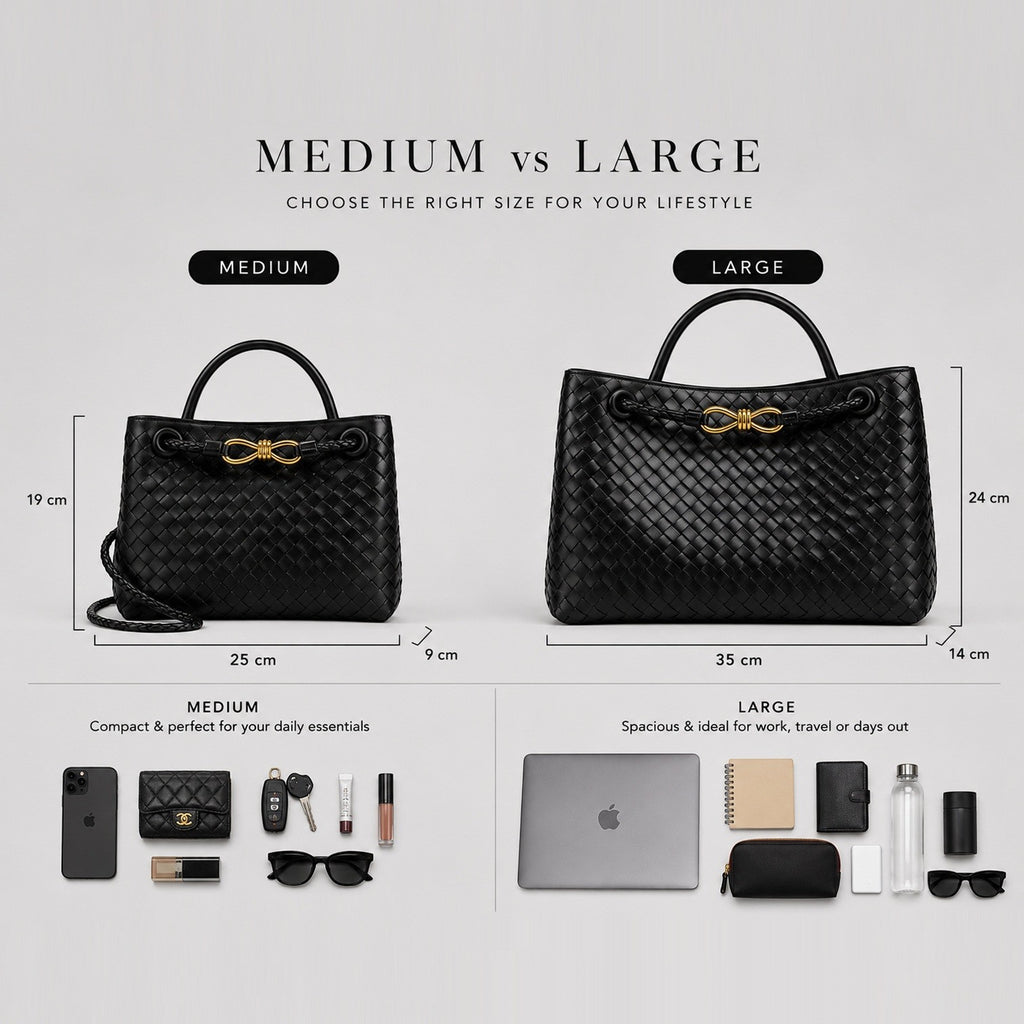 Monvaline | Women’s Woven Luxury Tote Bag – Soft Vegan Leather Shoulder Bag