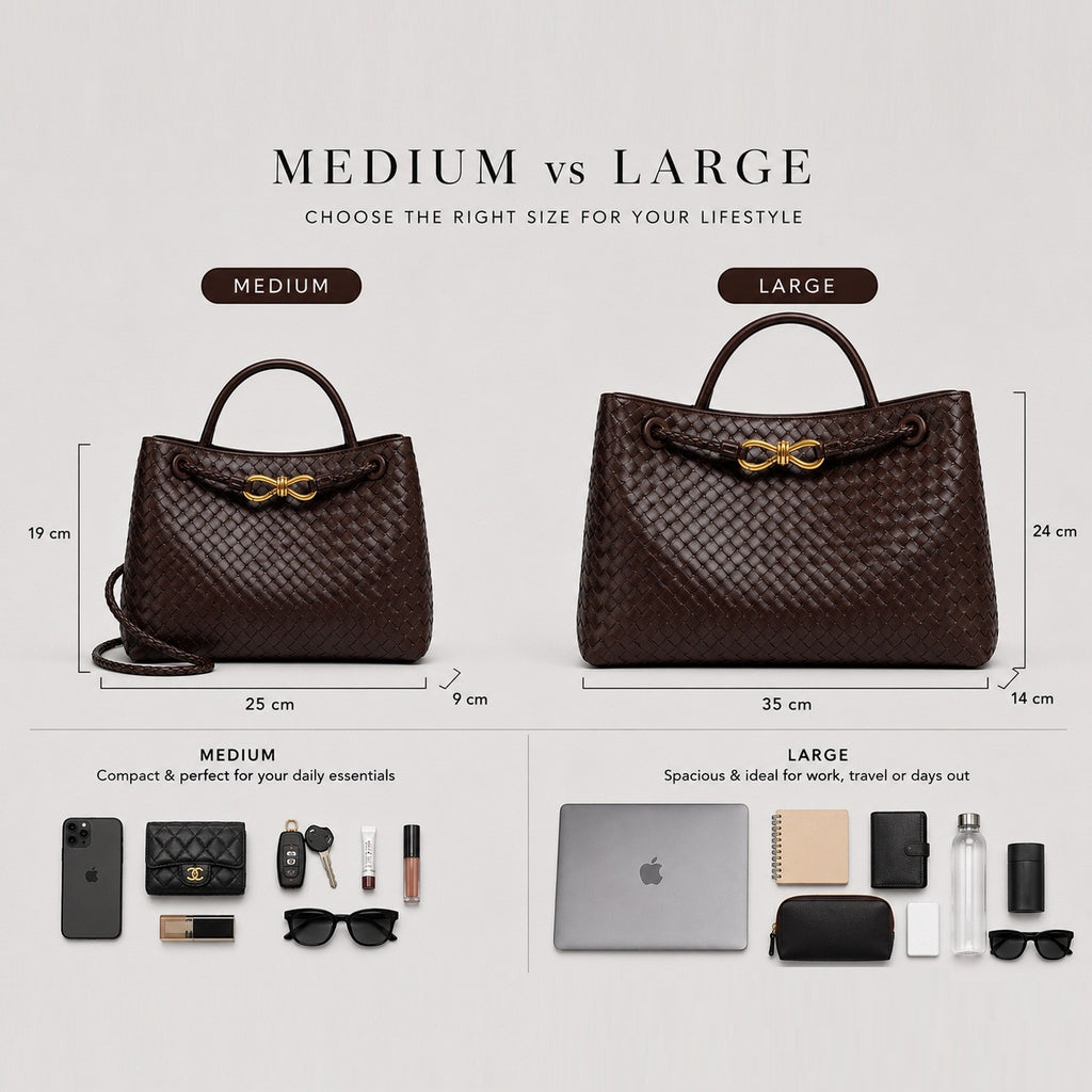 Monvaline | Women’s Woven Luxury Tote Bag – Soft Vegan Leather Shoulder Bag