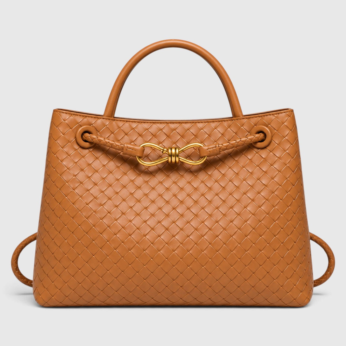 Monvaline | Women’s Woven Luxury Tote Bag – Soft Vegan Leather Shoulder Bag