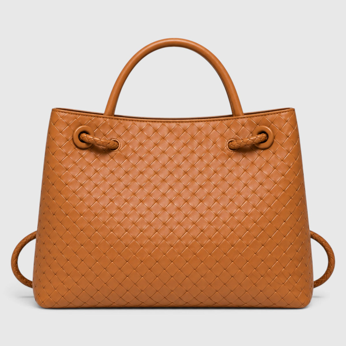 Monvaline | Women’s Woven Luxury Tote Bag – Soft Vegan Leather Shoulder Bag