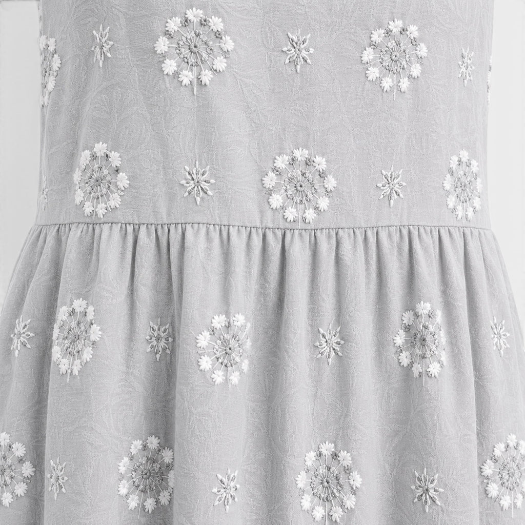 Monvaline | Women's 3D Floral Print Dress Lightweight Midi Summer Dress