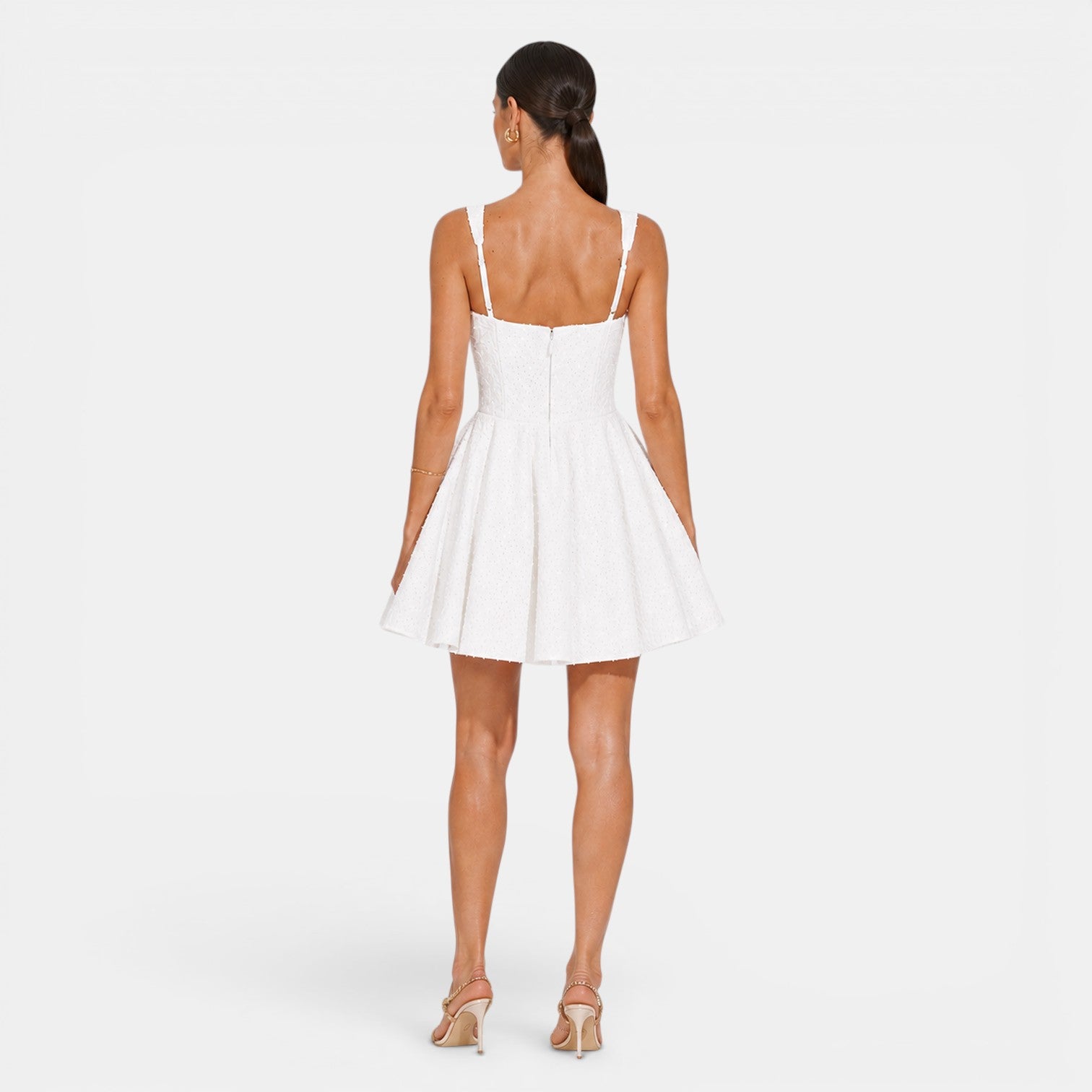 Monvaline | Women's Bow Mini Dress Elegant Cocktail Evening Wear