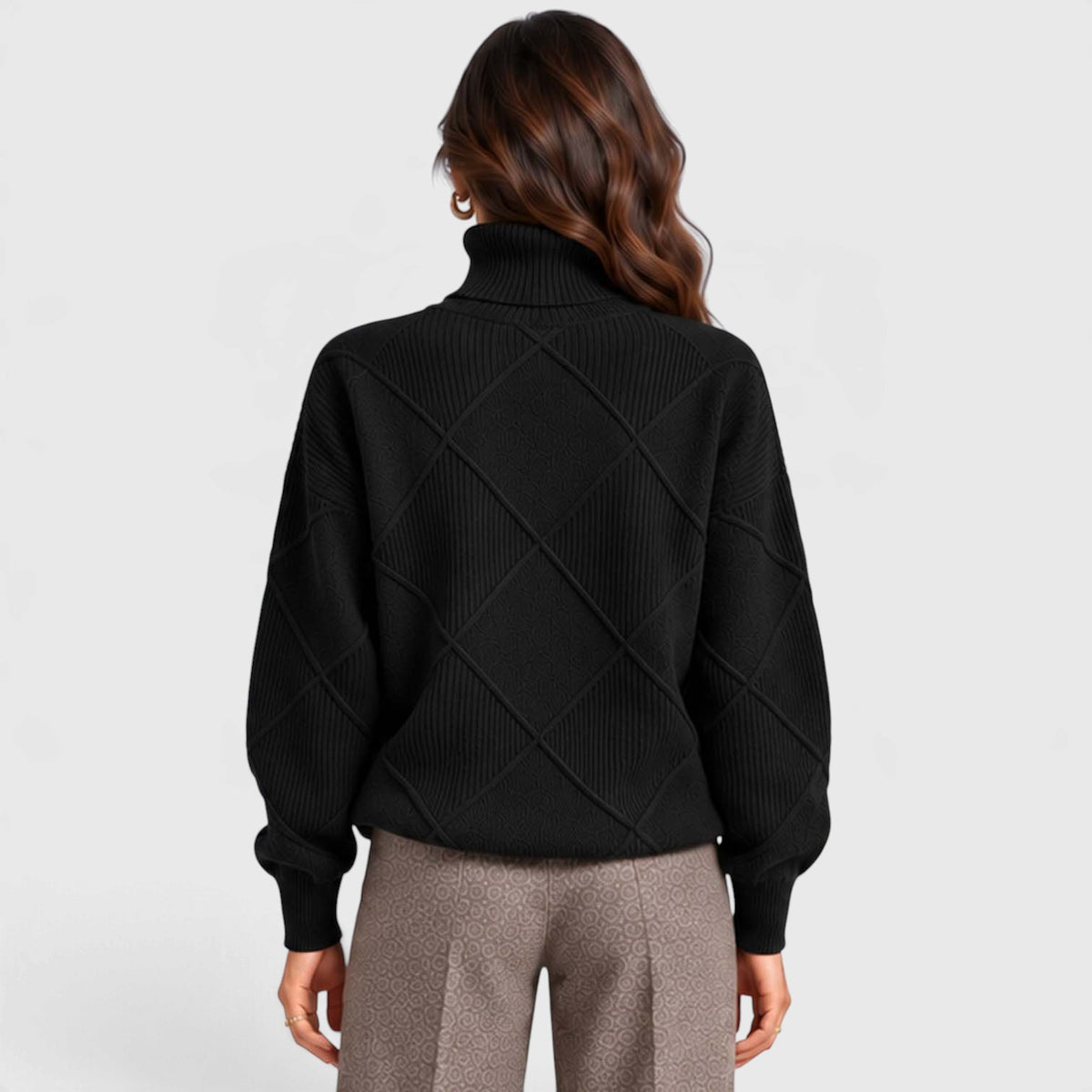 Monvaline | Women's Cashmere Turtleneck Knitted Jumper