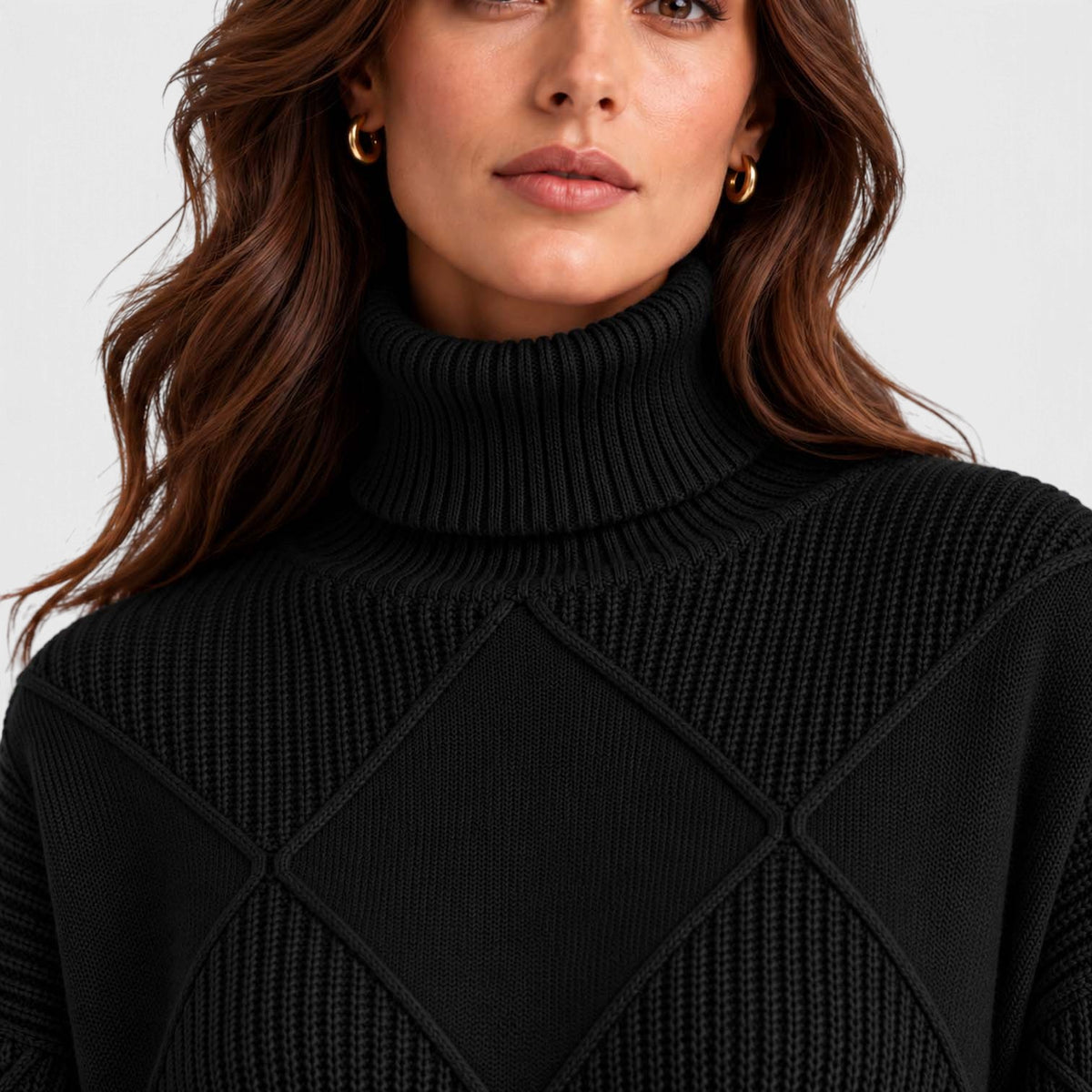 Monvaline | Women's Cashmere Turtleneck Knitted Jumper
