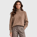 Monvaline | Women's Cashmere Turtleneck Knitted Jumper