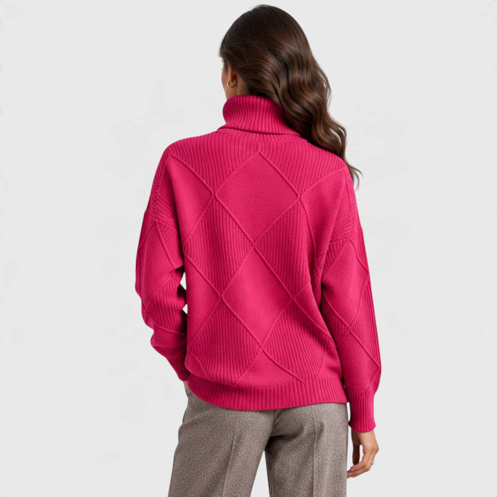 Monvaline | Women's Cashmere Turtleneck Knitted Jumper