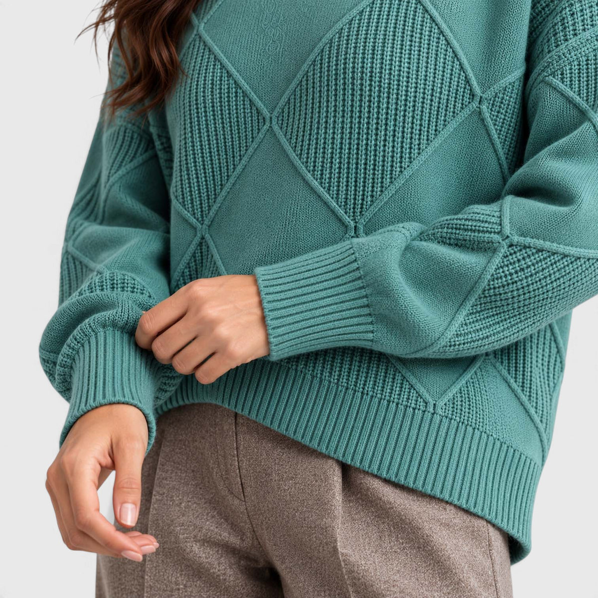 Monvaline | Women's Cashmere Turtleneck Knitted Jumper