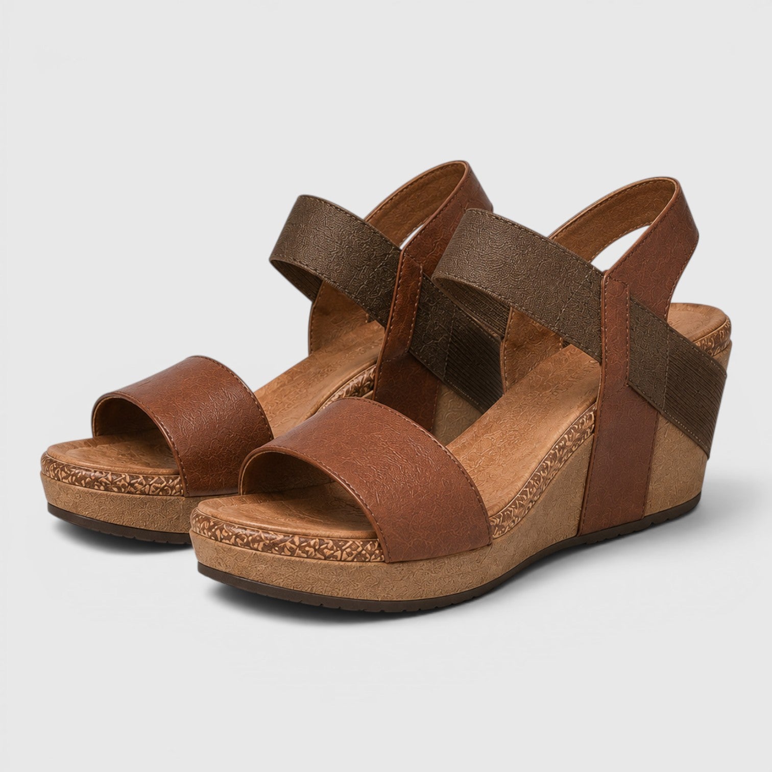 Monvaline | Women's Casual Platform Sandals with Supportive Foam Sole
